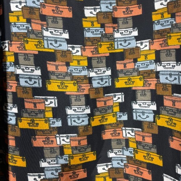 Porridge Women's Bown suitcase print Fully Lined tank top size XS - Picture 2 of 4